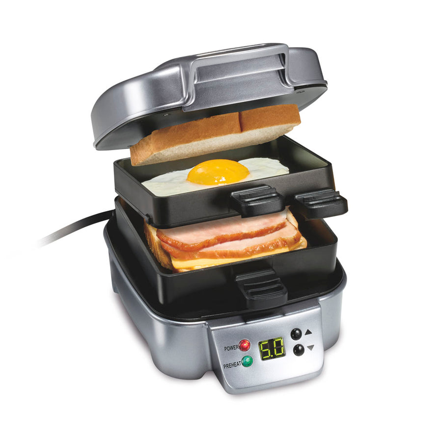 Sandwich Stacker™ Hot Sandwich Maker, Silver