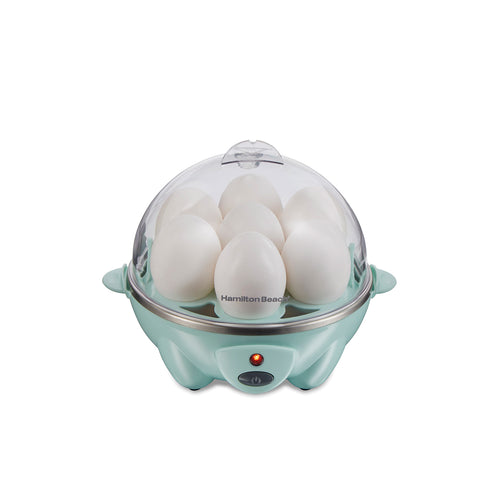 3-in-1 Egg Cooker with 7 Egg Capacity, Teal