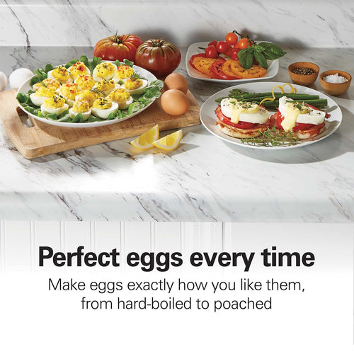 3-in-1 Egg Cooker with 14 Egg Capacity