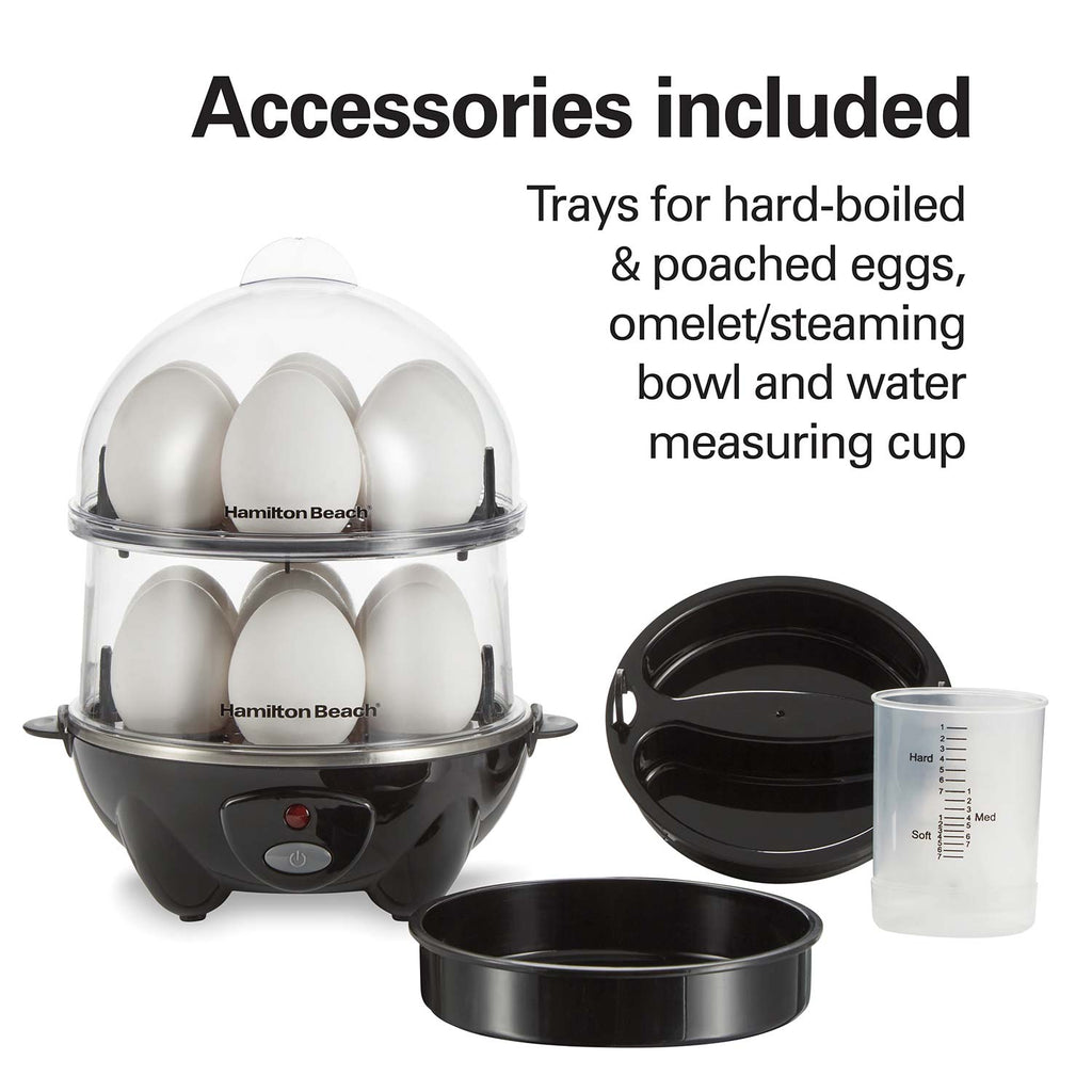 3-in-1 Egg Cooker with 14 Egg Capacity