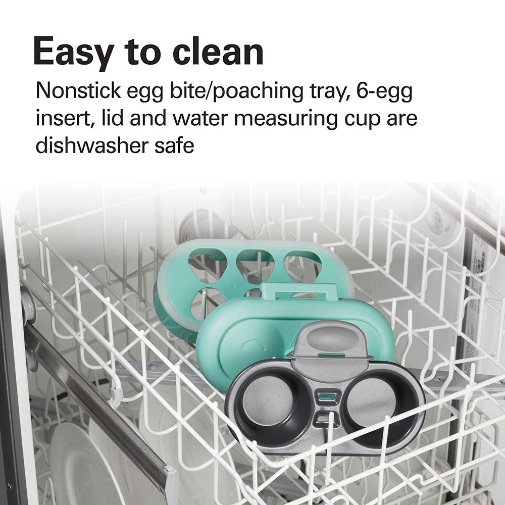 Egg Bites Maker with Hard-Boiled Eggs Insert, Teal