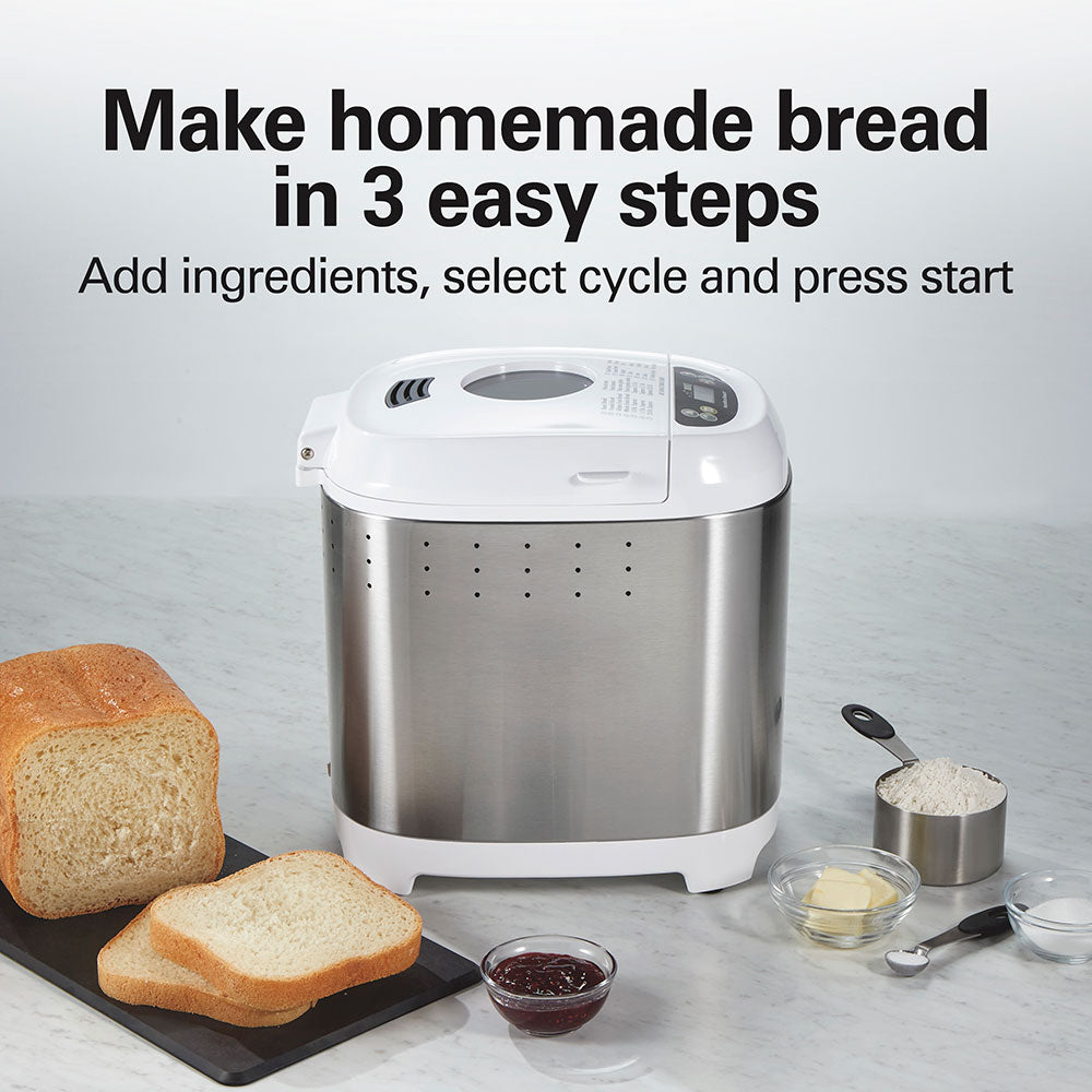 Artisan Dough & Bread Maker, White & Stainless