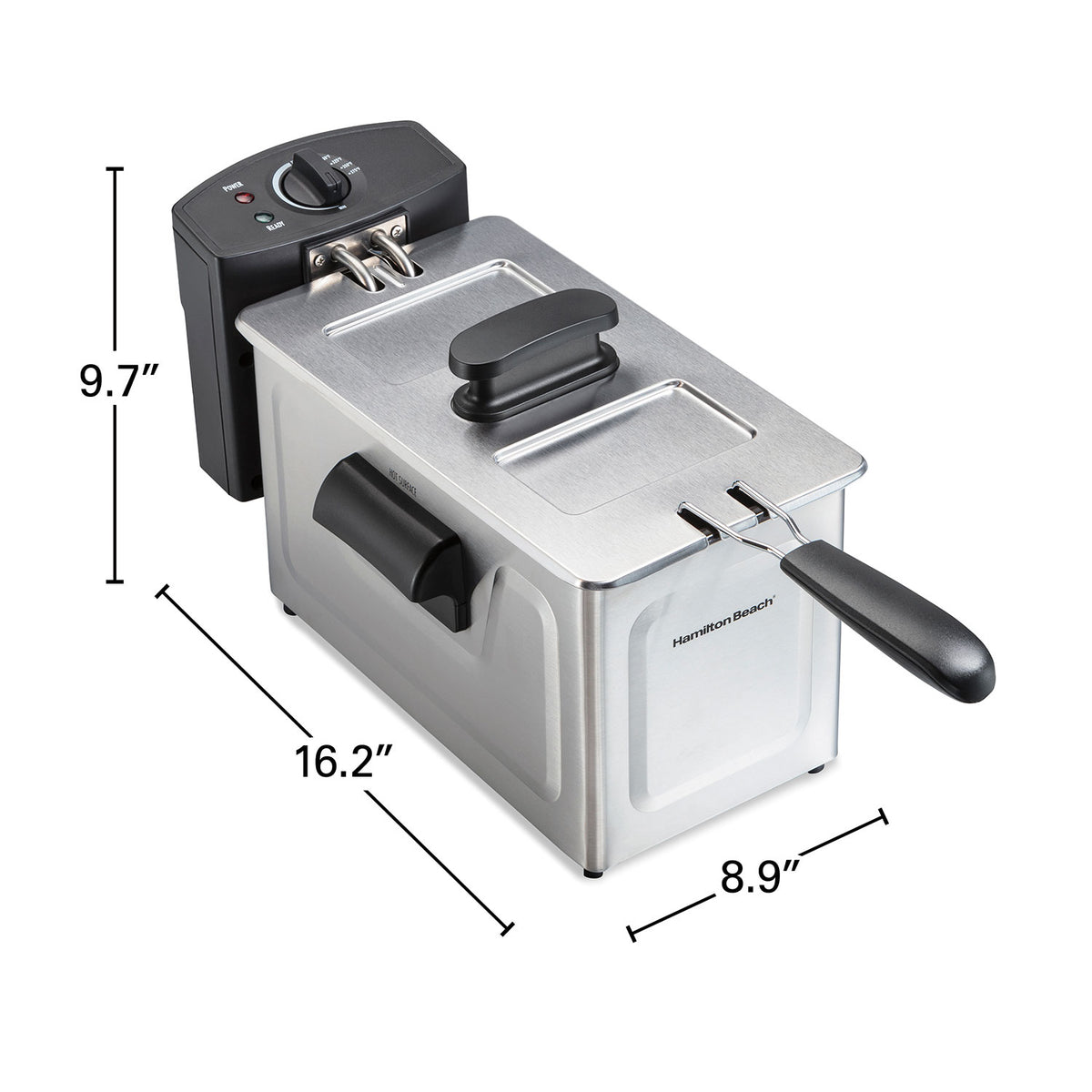 Deep Fryer, 3 Liter/12 Cup Oil Capacity, 8 Cup Food Capacity