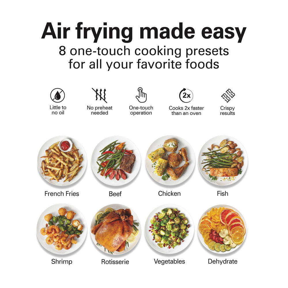 11.6 Qt. / 11 Liter Digital Air Fryer Oven with Rotisserie