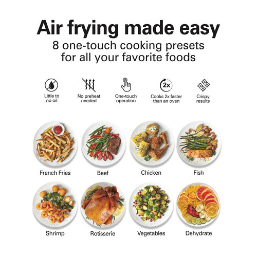 11.6 Qt. / 11 Liter Digital Air Fryer Oven with Rotisserie
