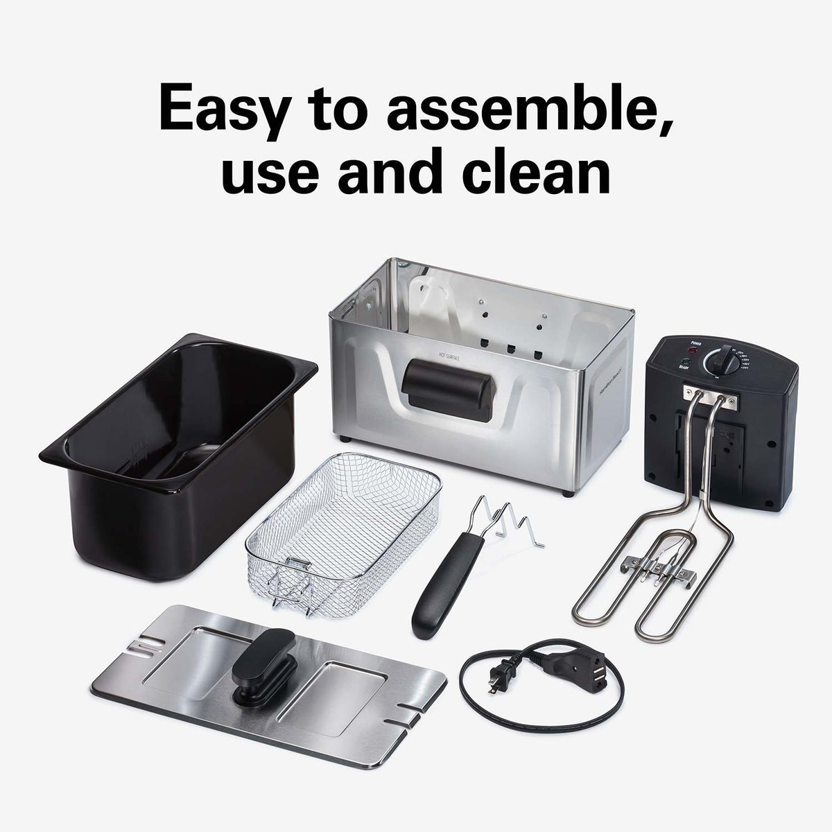 Deep Fryer, 1.9 Liter/8 Cup Oil Capacity, 6 Cup Food Capacity