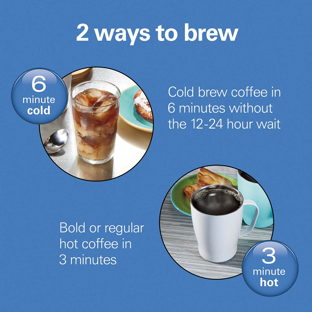 16 Oz. Convenient Craft Rapid Cold Brew and Hot Coffee Maker, White