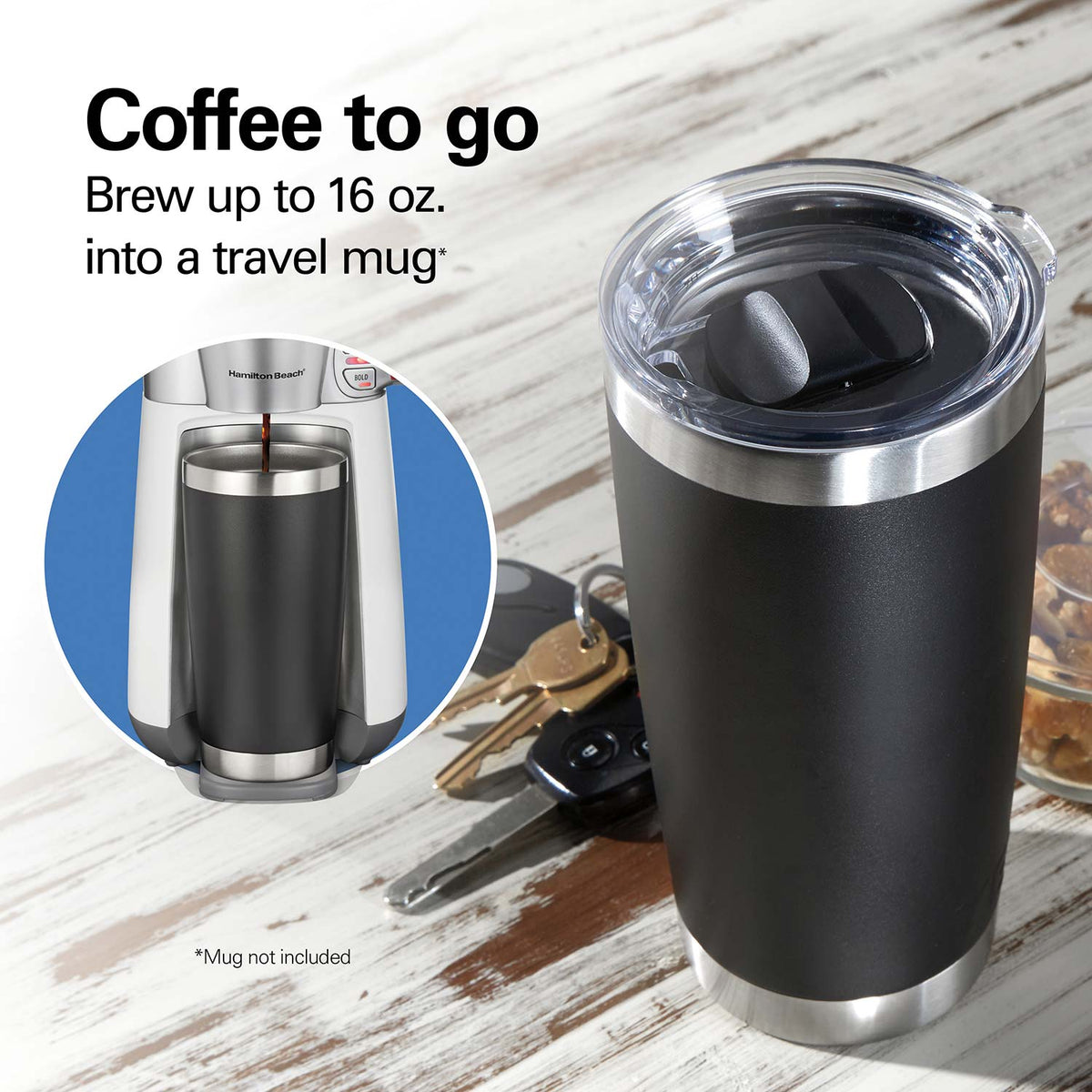 16 Oz. Convenient Craft Rapid Cold Brew and Hot Coffee Maker, White