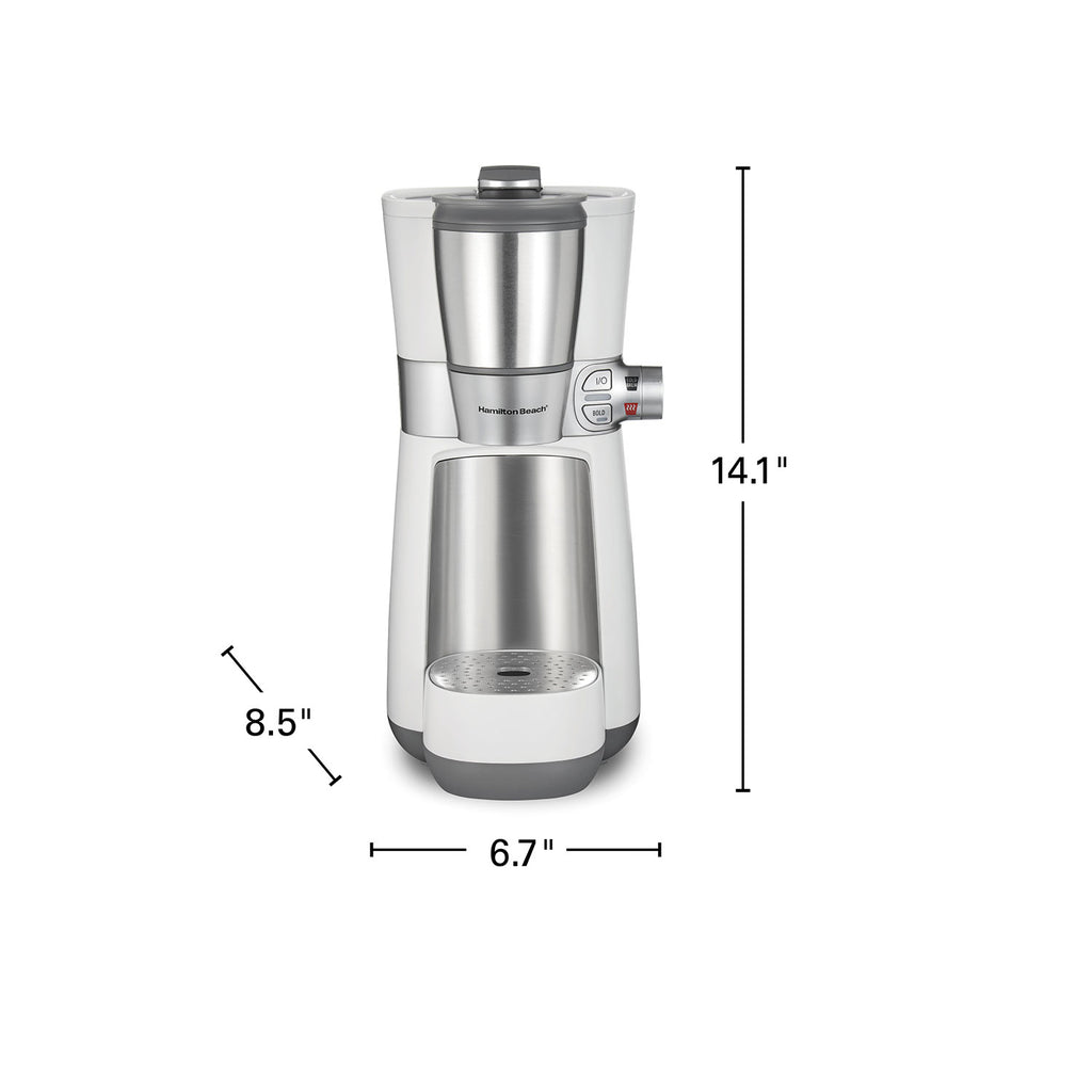 16 Oz. Convenient Craft Rapid Cold Brew and Hot Coffee Maker, White
