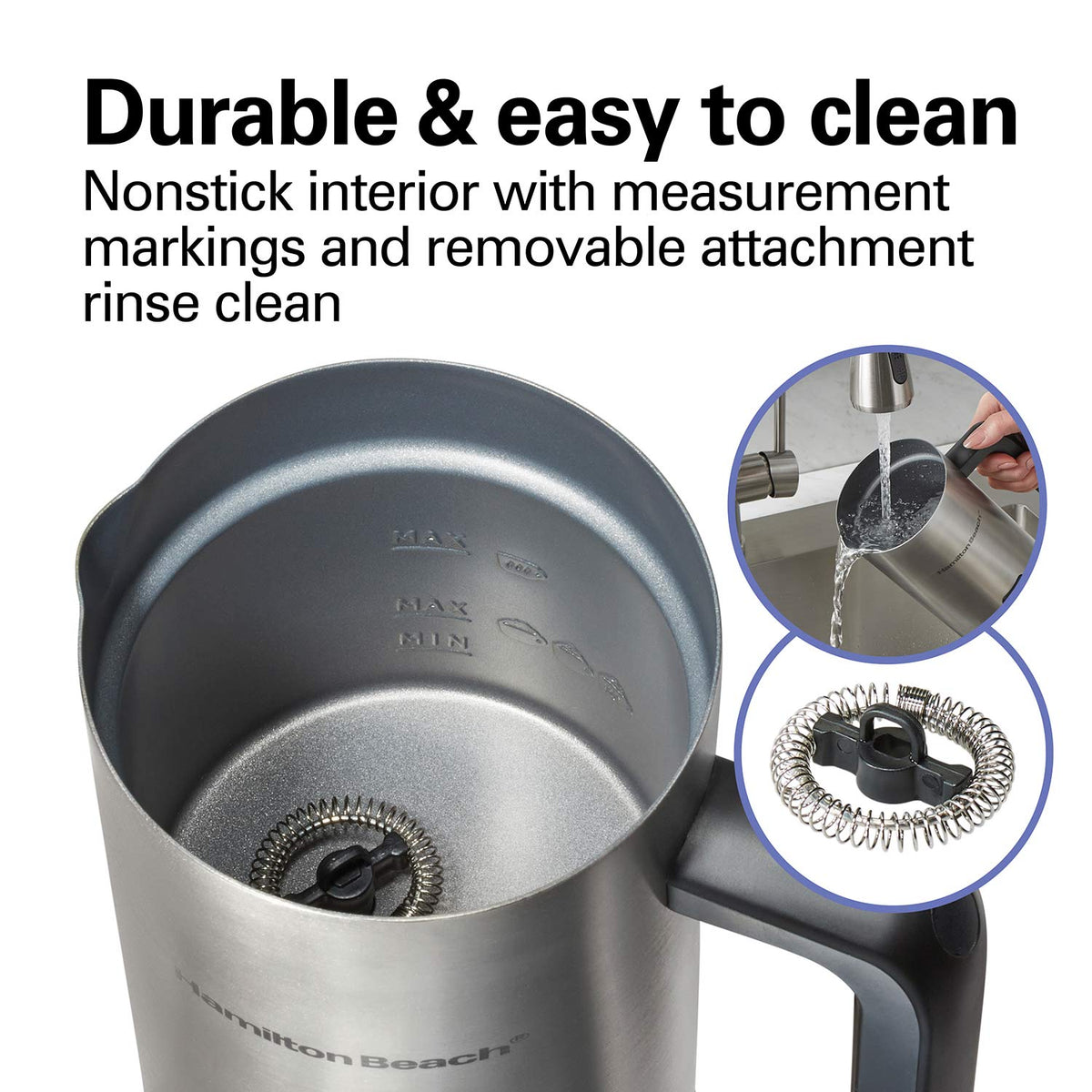 Milk Frother and Warmer, Stainless Steel