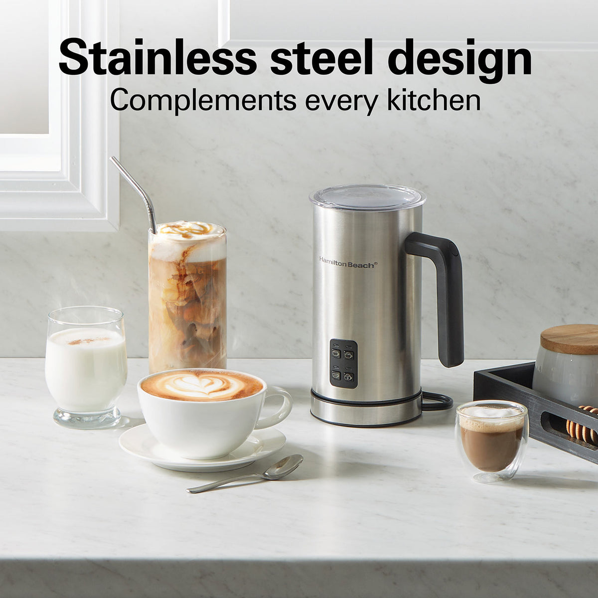 Milk Frother and Warmer, Stainless Steel