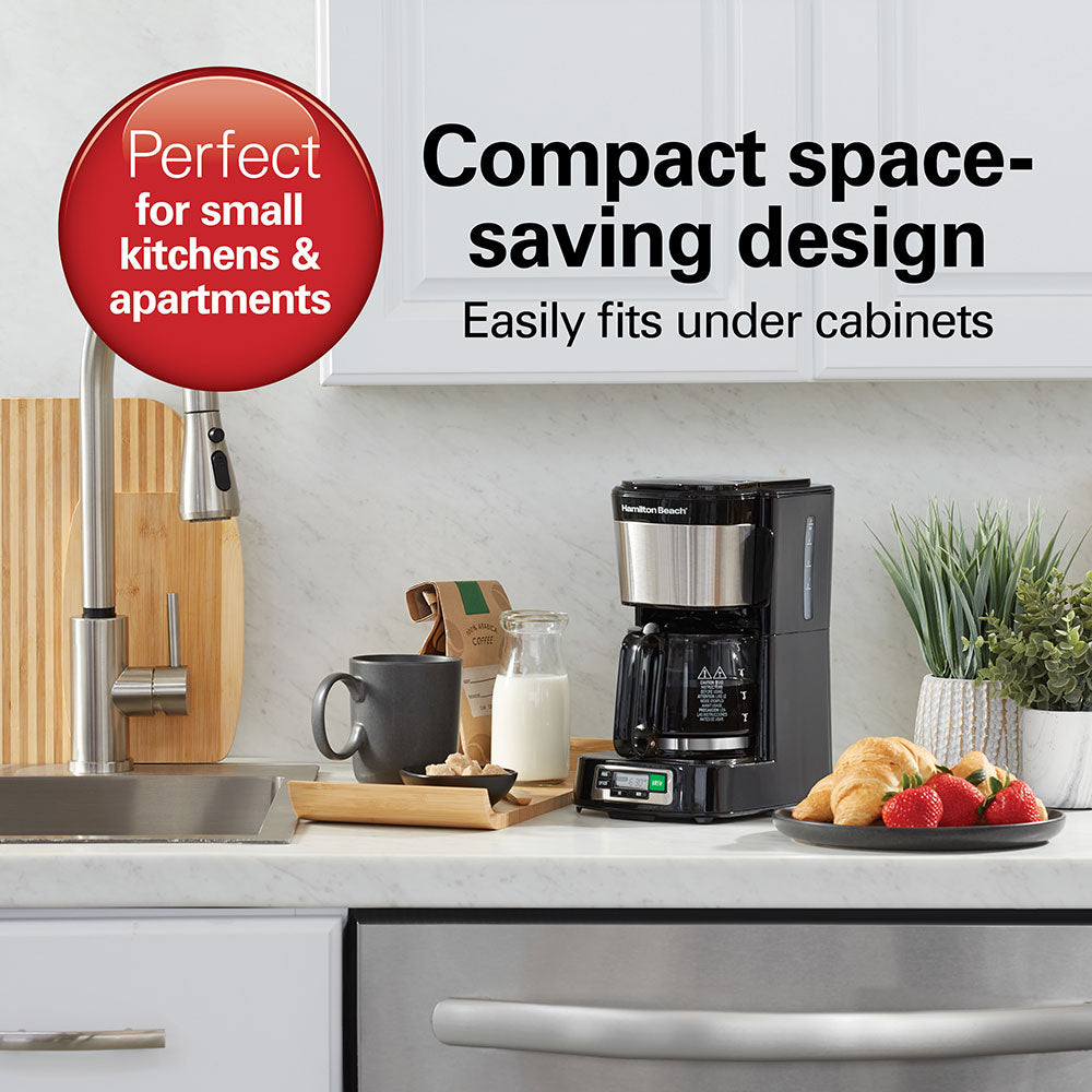 FrontFill® Mini Brew 5 Cup Programmable Coffee Maker