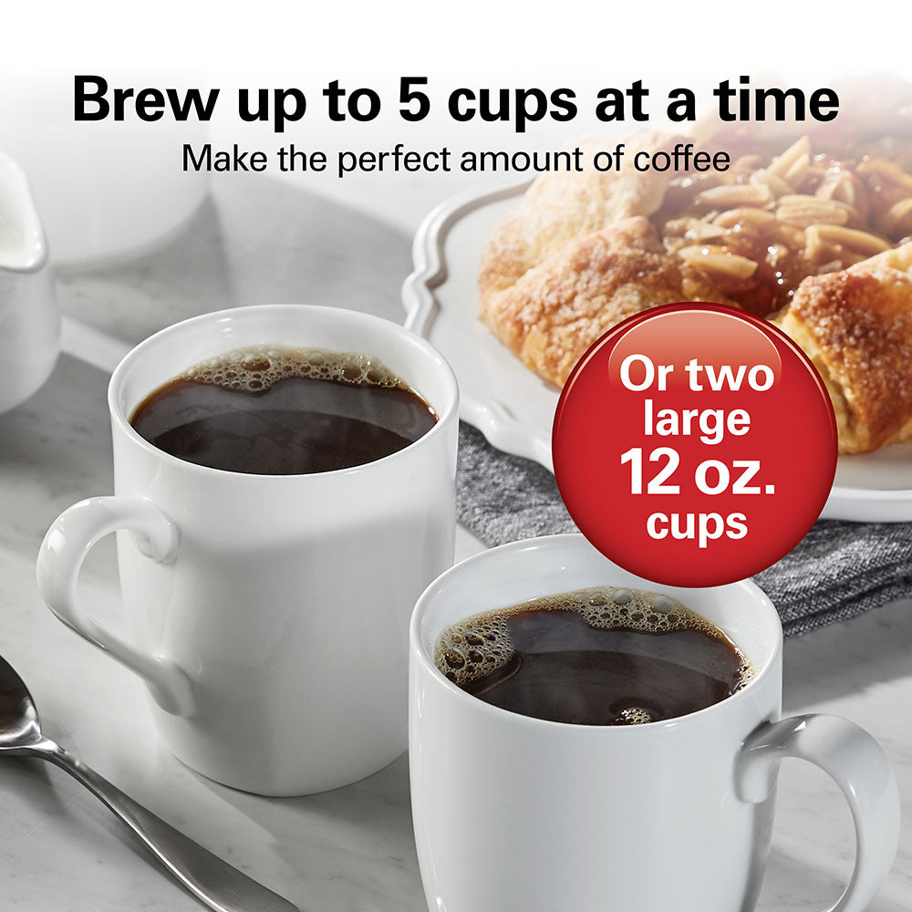 FrontFill® Mini Brew 5 Cup Programmable Coffee Maker