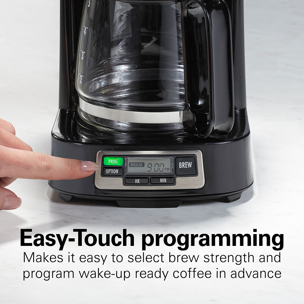 FrontFill® Mini Brew 5 Cup Programmable Coffee Maker