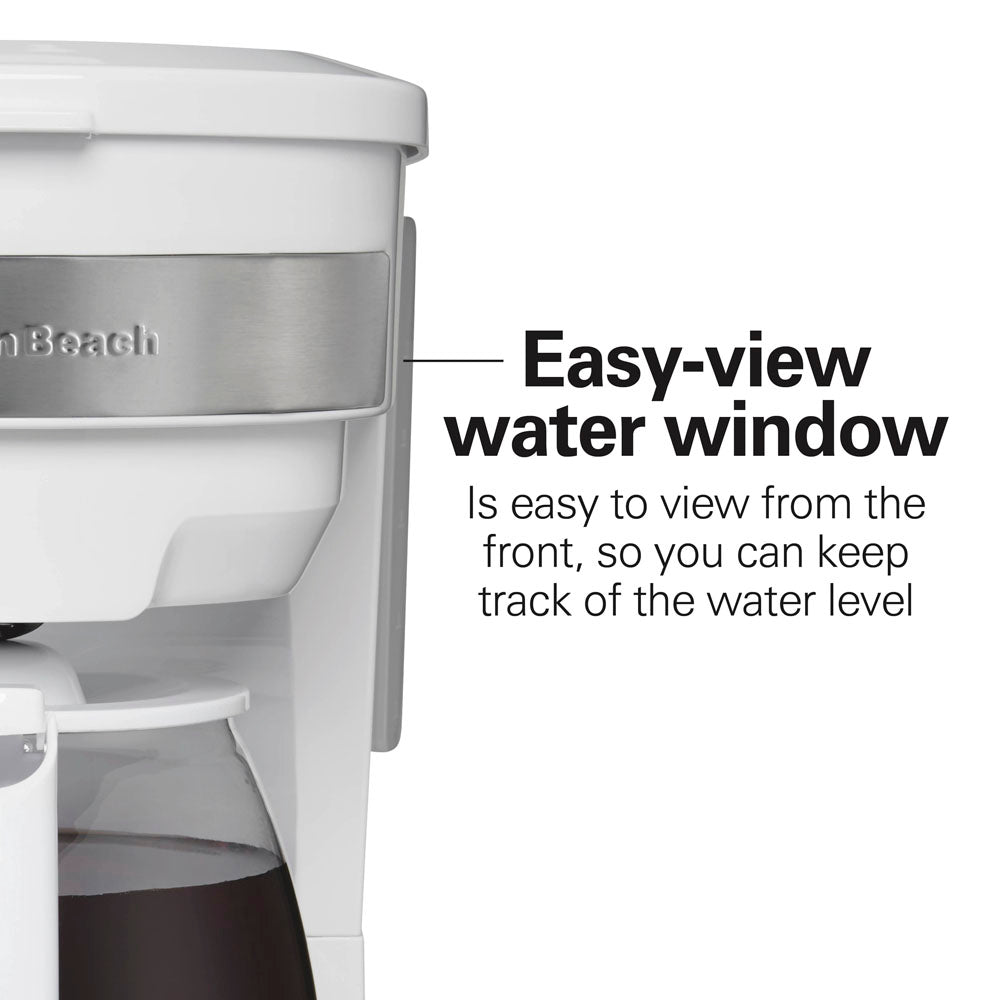 Programmable Coffee Maker, White