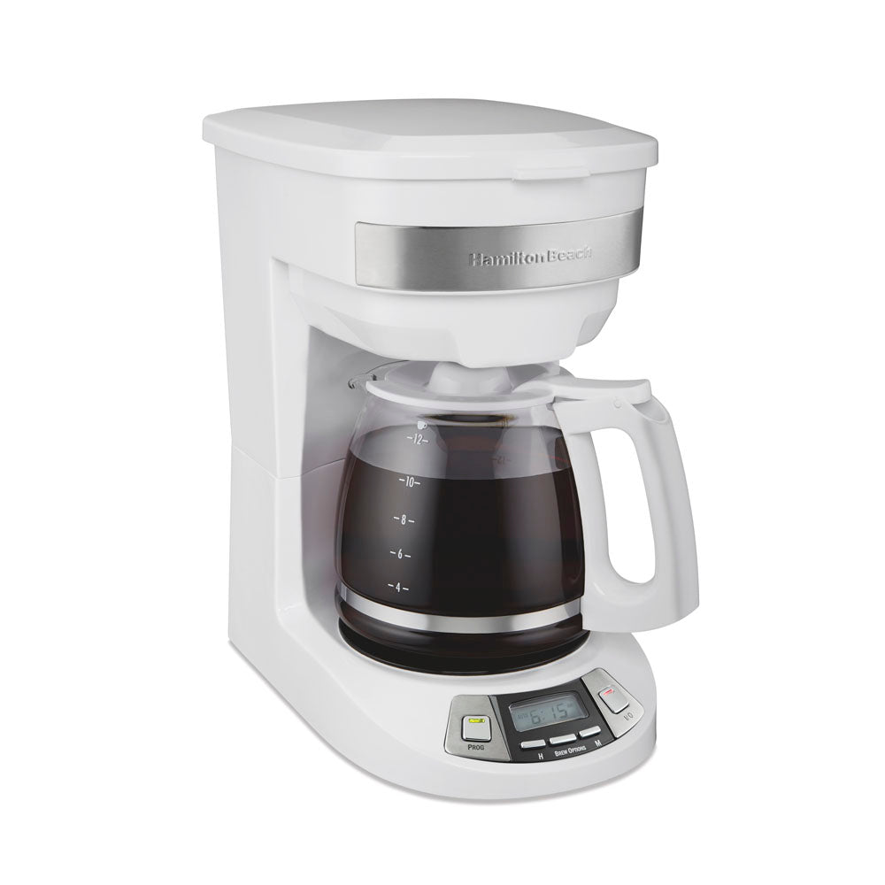 Programmable Coffee Maker, White