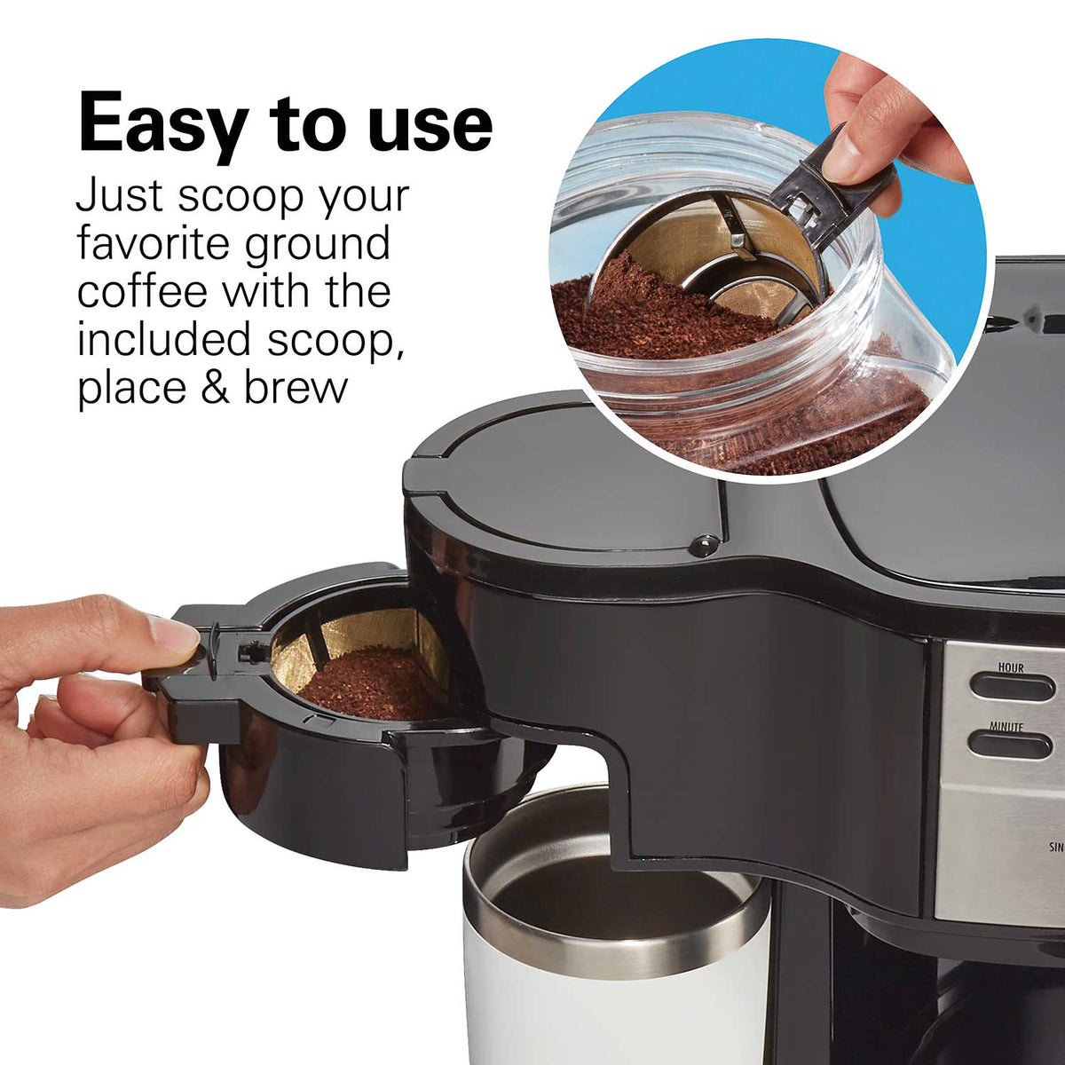 2-Way Programmable Coffee Maker, Stainless