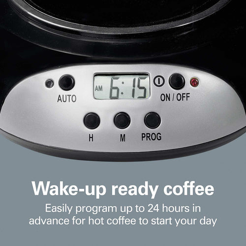 12 Cup Programmable Coffee Maker for Cone Filters