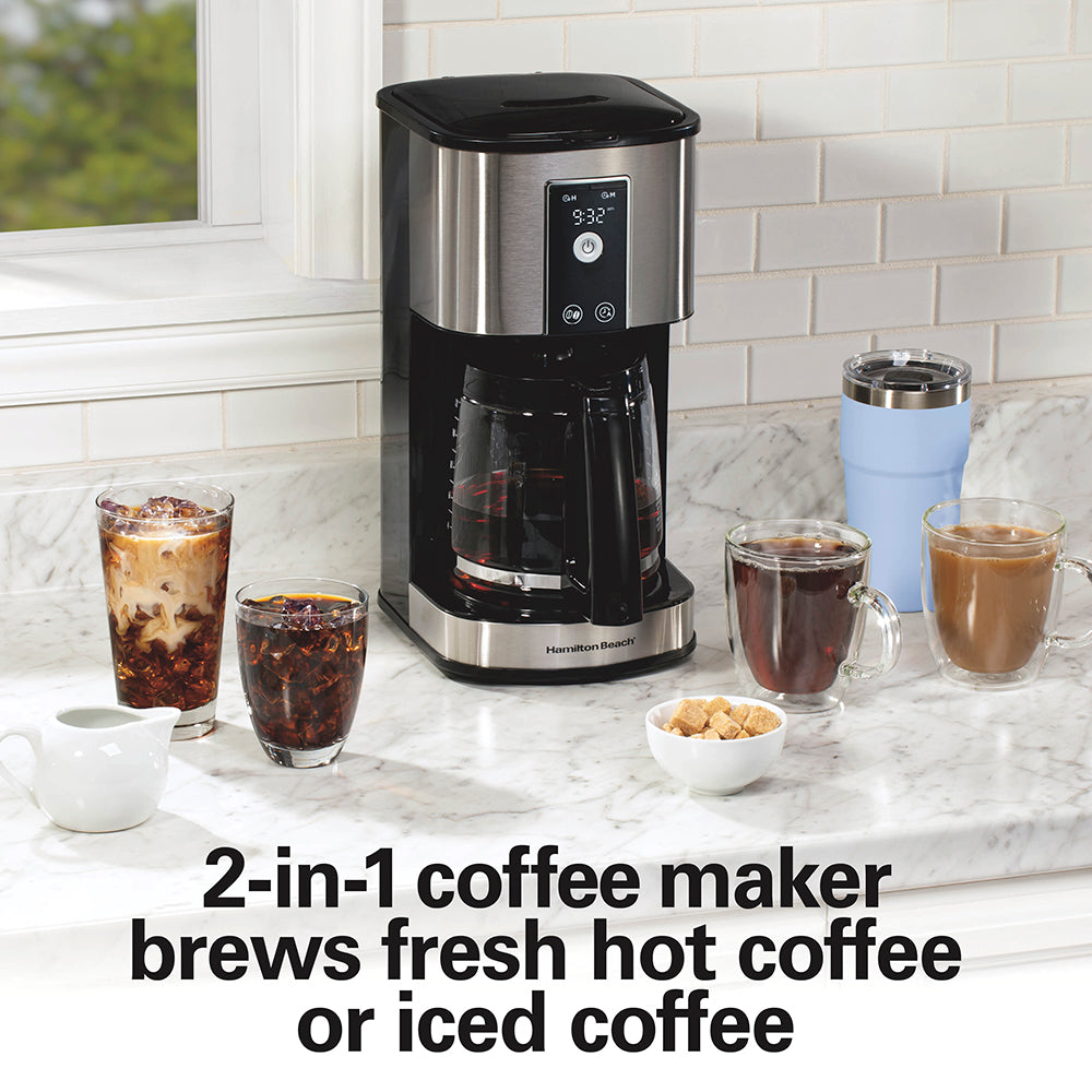 Recertified 12 Cup Programmable Hot & Iced Coffee Maker