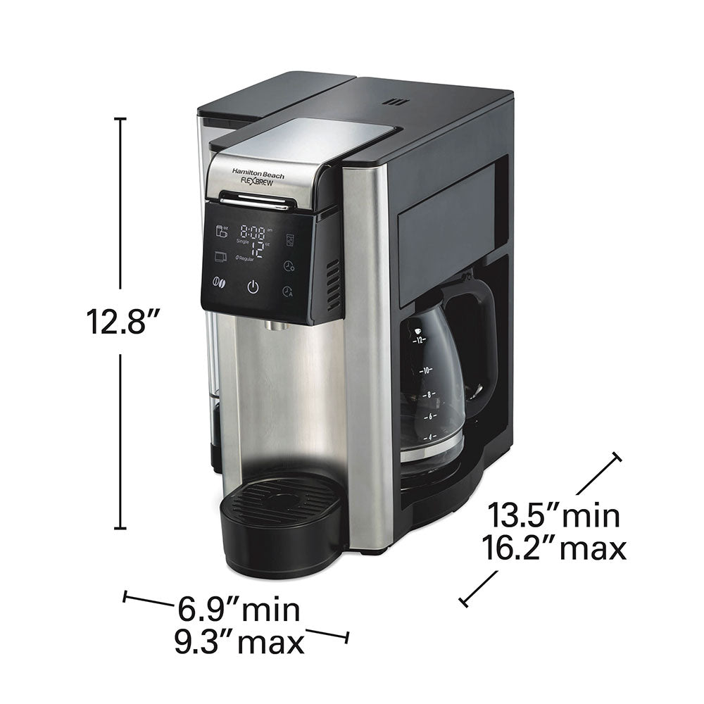 Recertified FlexBrew® Advanced 5-in-1 Coffee Maker, Removable Dual-Position, Black & Stainless