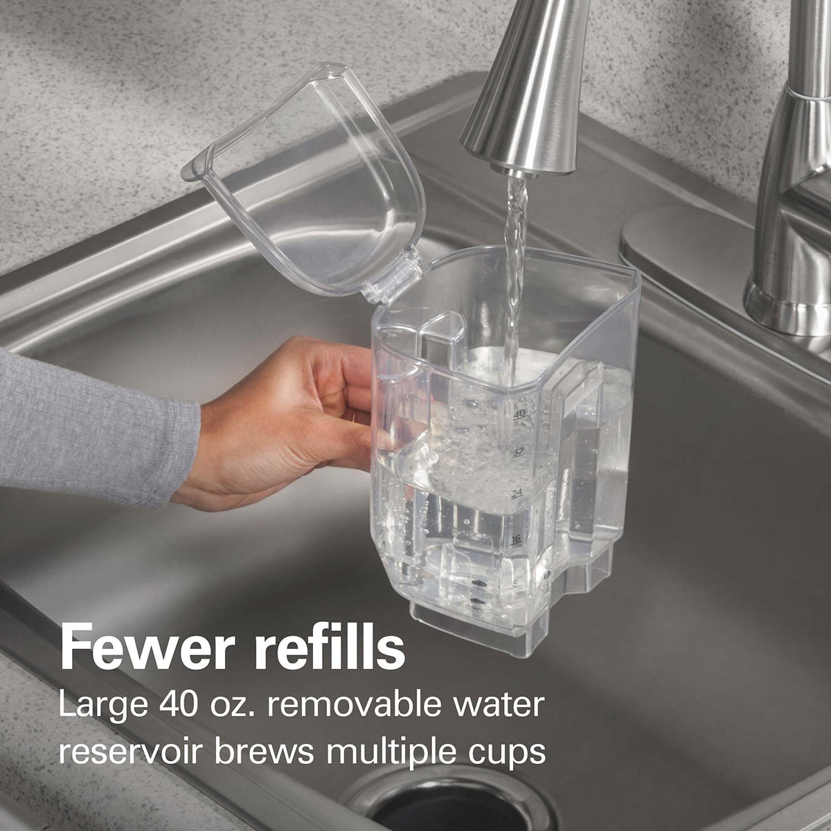 The Scoop® Single-Serve Coffee Maker with Removable Reservoir