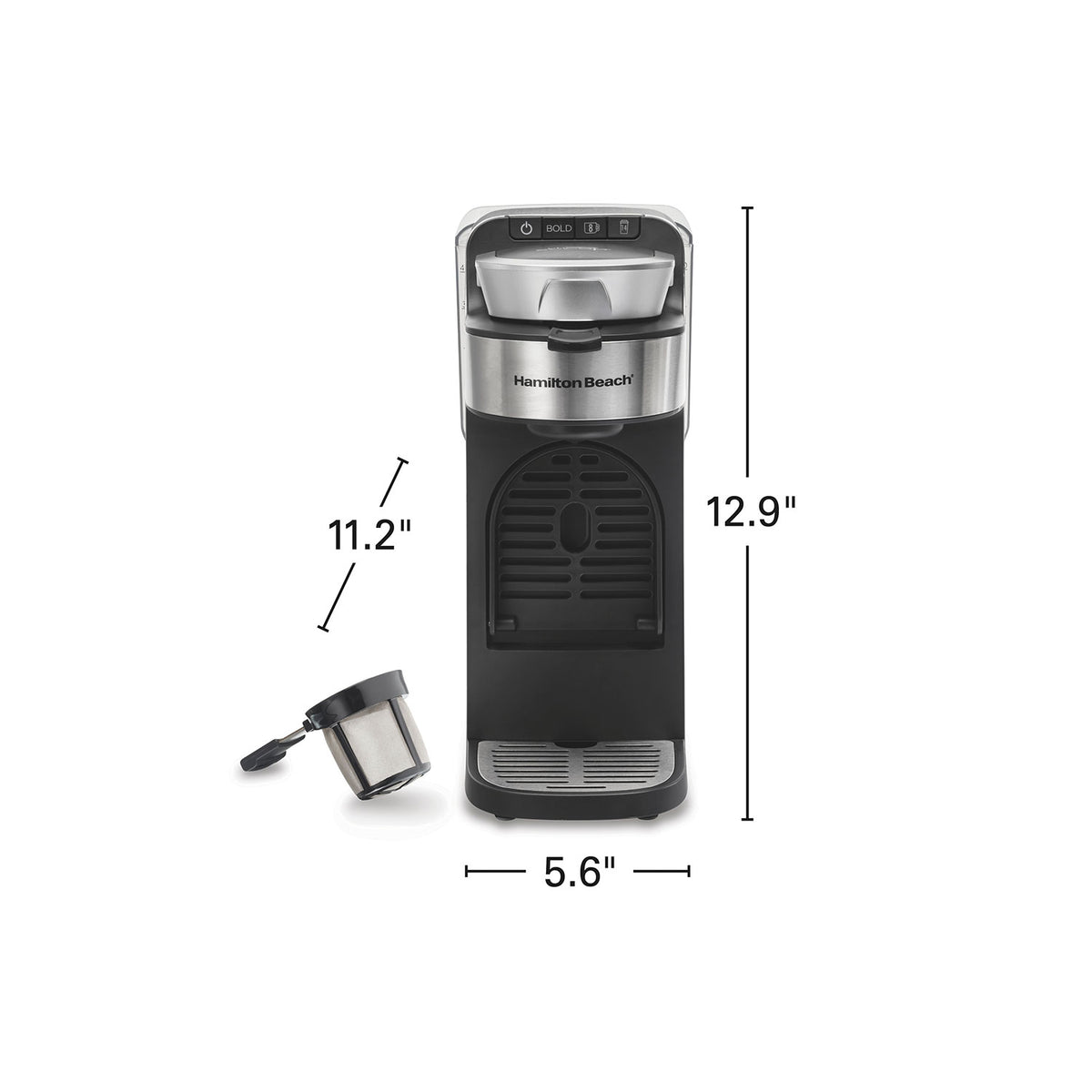 The Scoop® Single-Serve Coffee Maker with Removable Reservoir