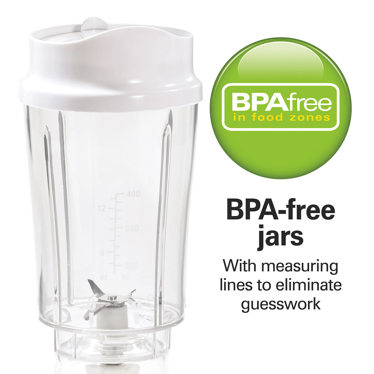 Smoothie Blender with 2 Travel Jars and 2 Lids