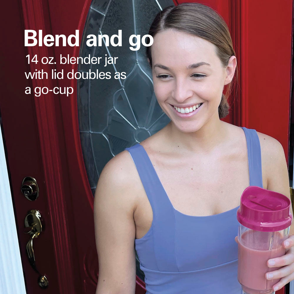 Personal Blender with Travel Lid, Raspberry