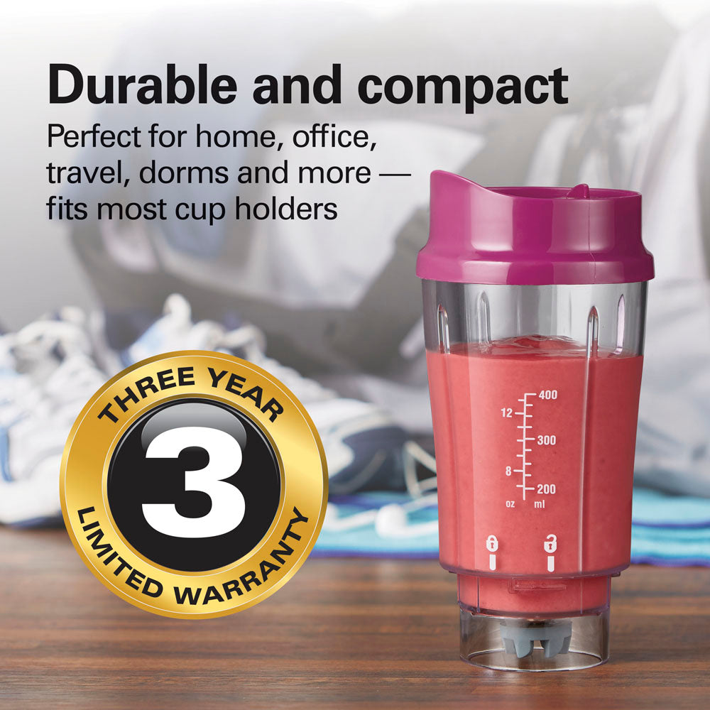 Personal Blender with Travel Lid, Raspberry