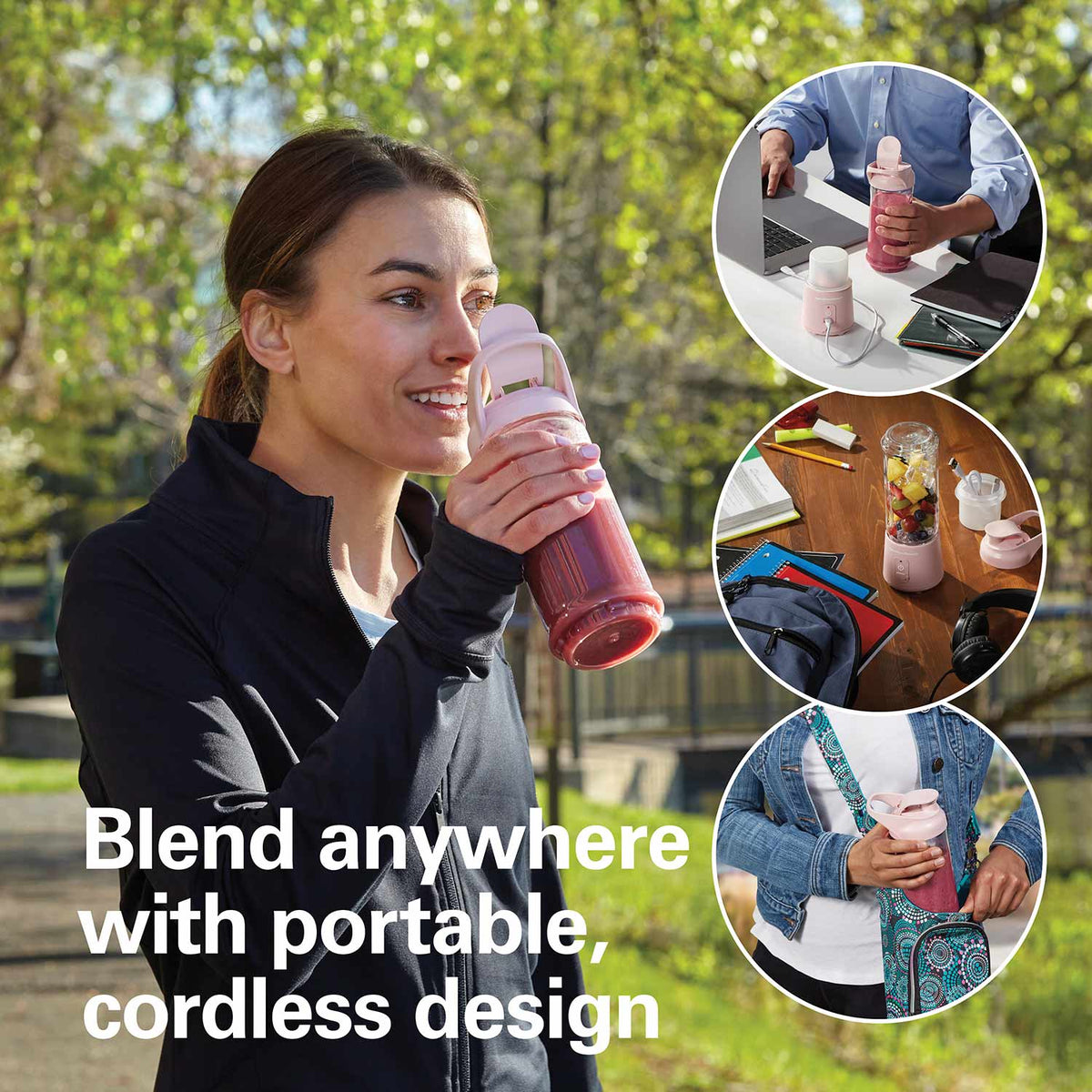 Blend Now™ Portable Cordless Blender, Rose