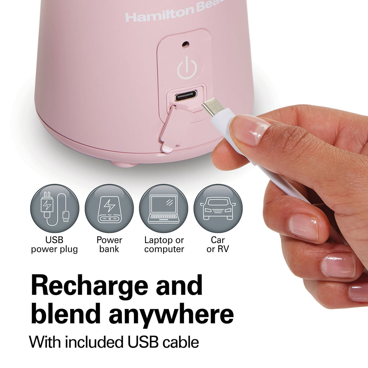 Blend Now™ Portable Cordless Blender, Rose