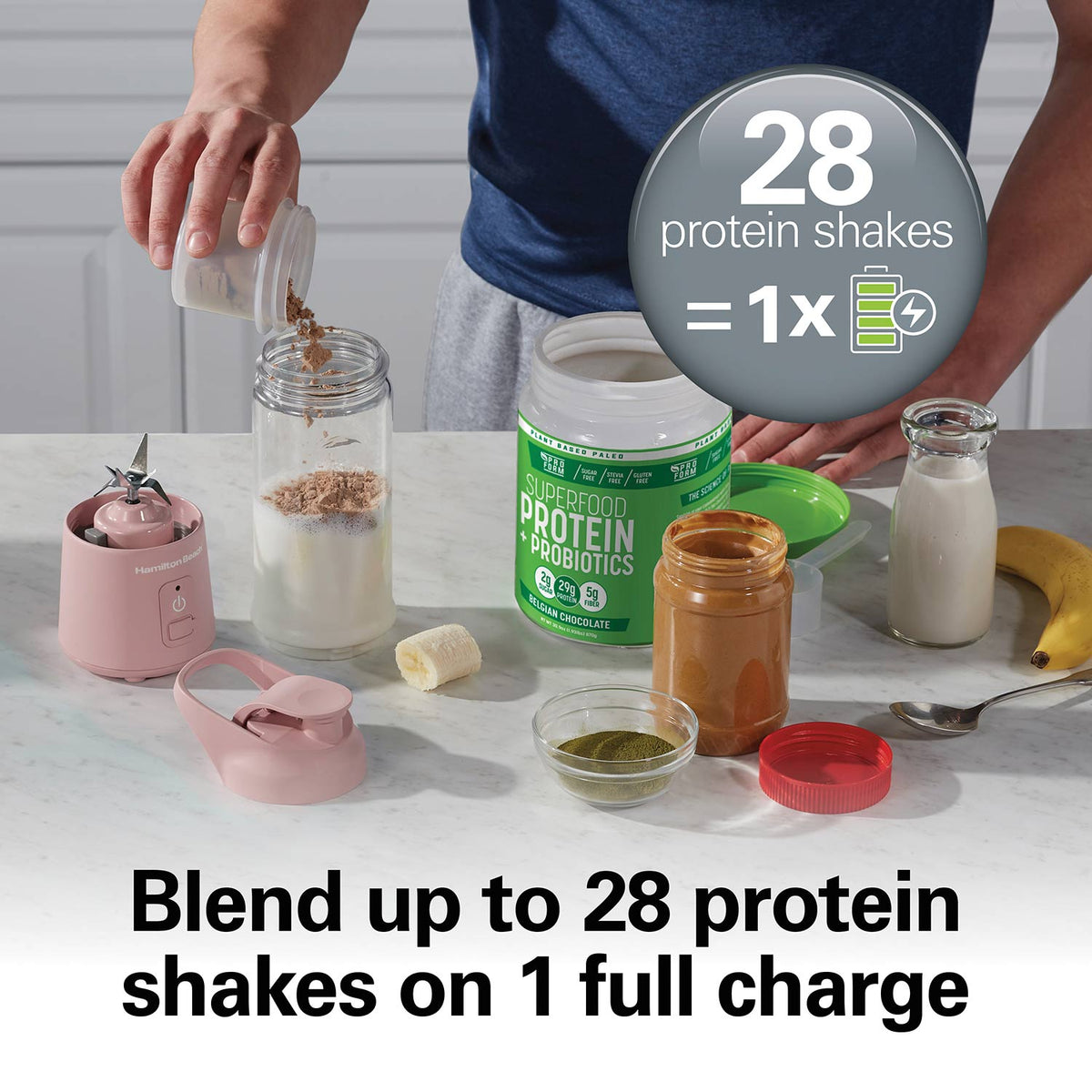 Blend Now™ Portable Cordless Blender, Rose