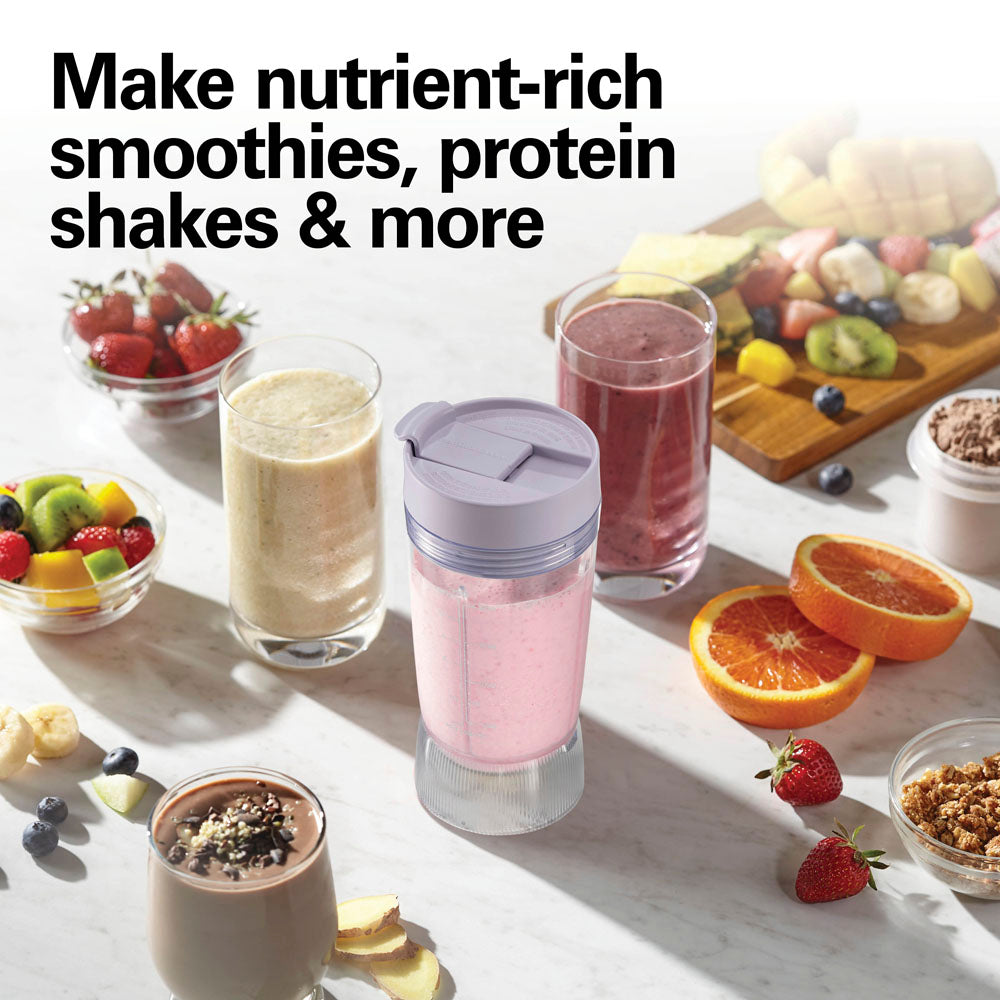 Personal Blender with Leak-Proof Travel Lid, Light Purple