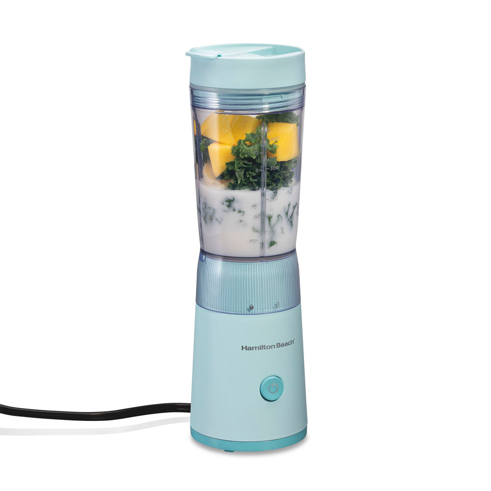 Personal Blender with Leak-Proof Travel Lid, Ice Blue