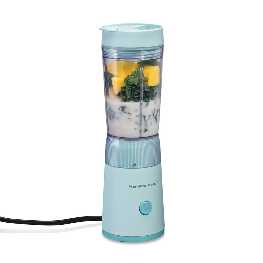 Personal Blender with Leak-Proof Travel Lid, Ice Blue