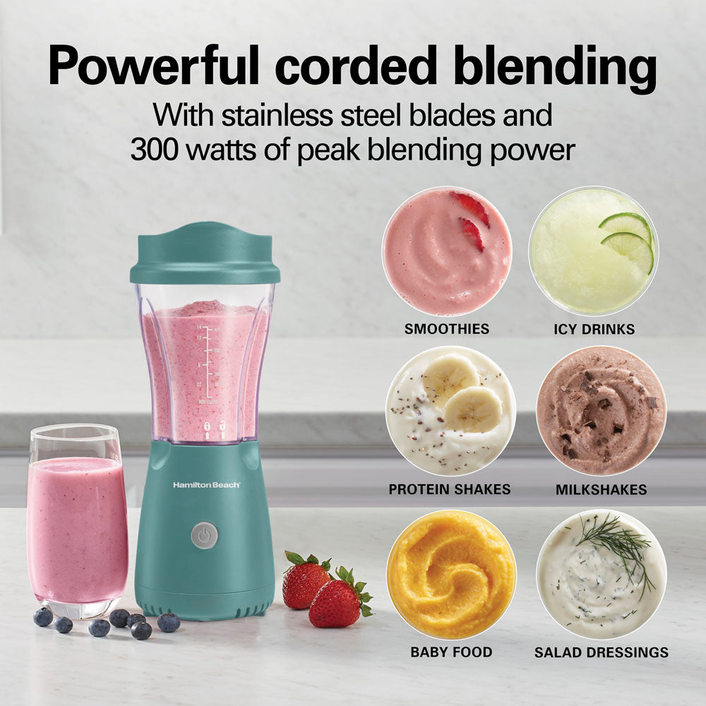 Personal Blender with Travel Lid, Teal