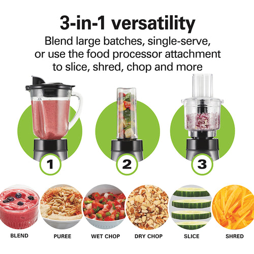 3-in-1 Blender and Food Processor