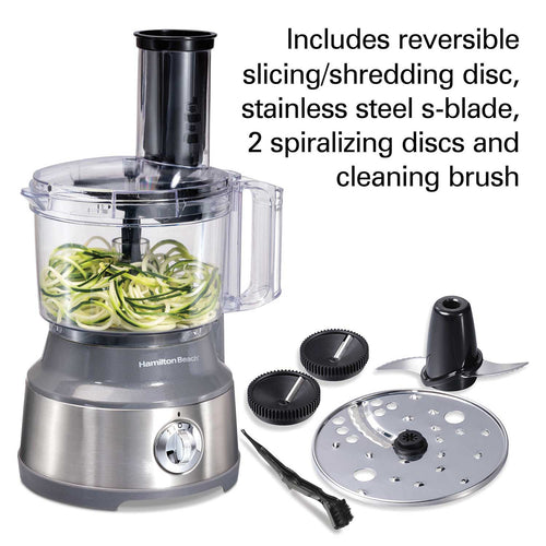 10 Cup Spiralizing Food Processor, Silver