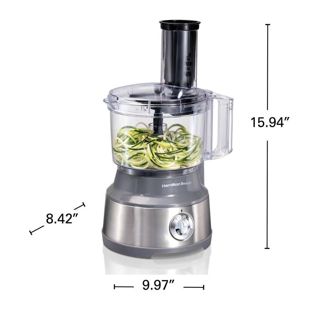10 Cup Spiralizing Food Processor, Silver