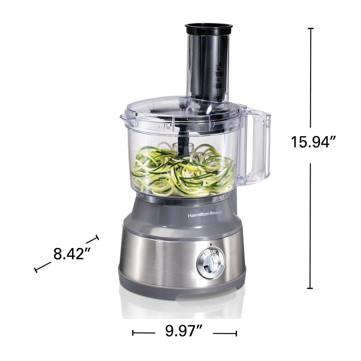 10 Cup Spiralizing Food Processor, Silver
