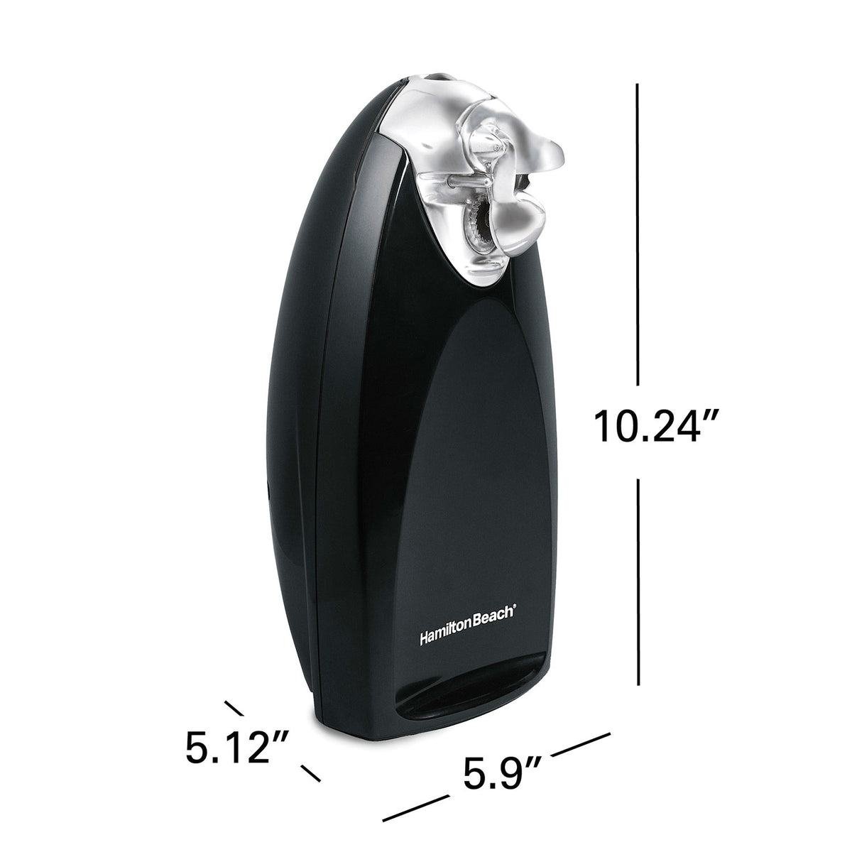 Classic Chrome Heavyweight Can Opener - Black