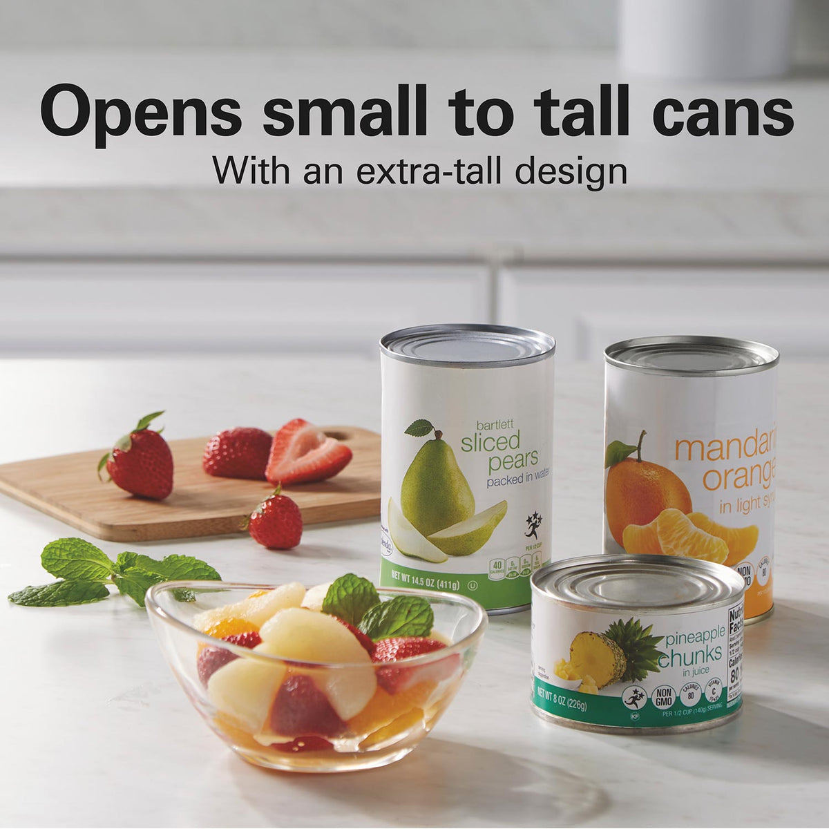 Classic Chrome Heavyweight Can Opener - Red