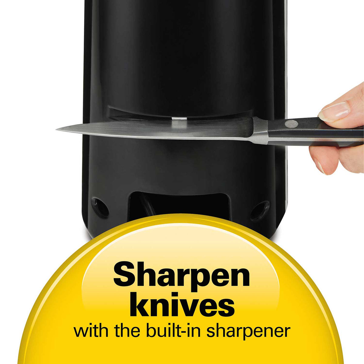 SmoothTouch™ Can Opener,  Built-In Knife Sharpener and Removable Bottle Opener