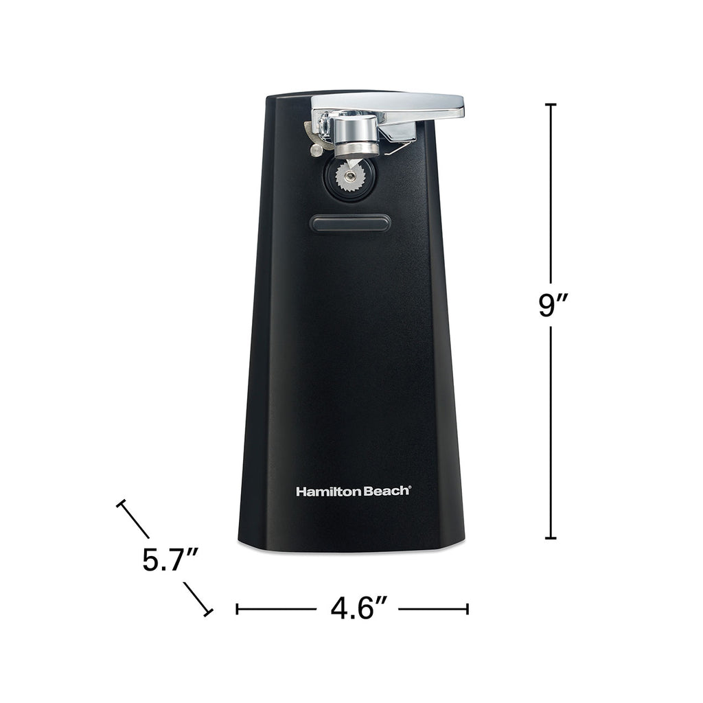 Extra-Tall Can Opener with Removable Cutting Lever, Black